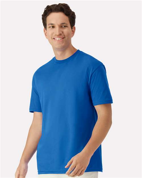 Light Cotton T-Shirt - Royal -   -