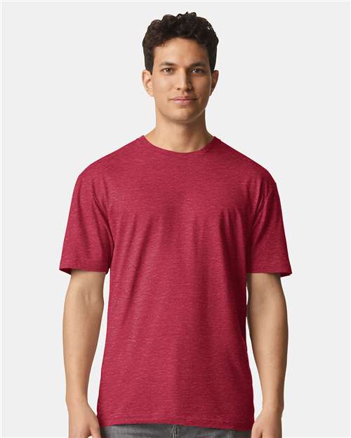 Light Cotton T-Shirt - Heather Red -   -