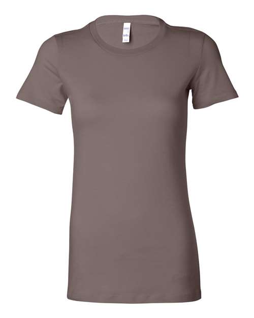 Women's Slim Fit Tee - Pebble Brown -   -