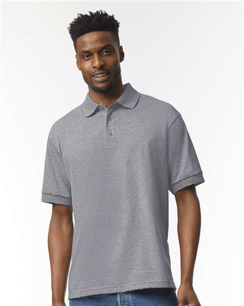 DryBlend® Jersey Polo - Graphite Heather -   -